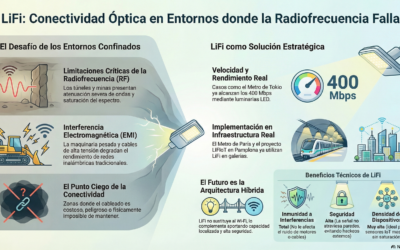 LiFi, la Solución Óptica para Espacios Donde la Conectividad Tradicional Falla